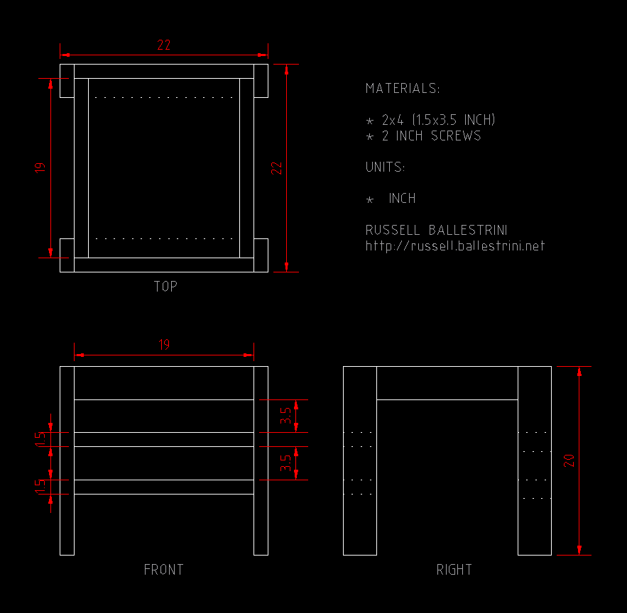 Preview of my LibreCAD plans